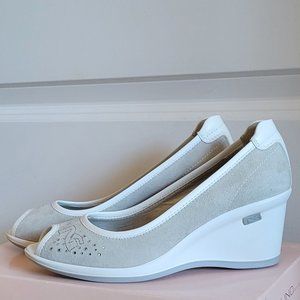 Nero Giardini - Italian - Wedges - Size 5 US 35 EU - White - Made In Italy